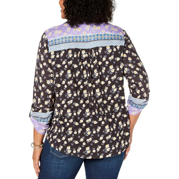 Style & Co Plus Sz-1x Soft Knit Buttondown Top NWT - Picture 5 of 5